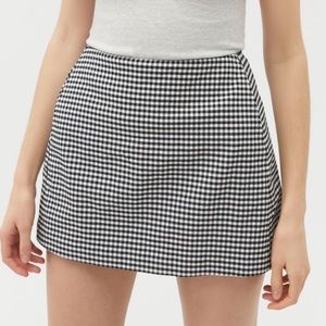 Urban outfitters checkered mini skirt
